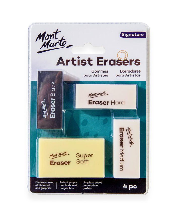 MONT MARTE : ARTIST ERASERS SIGNATURE 4PC