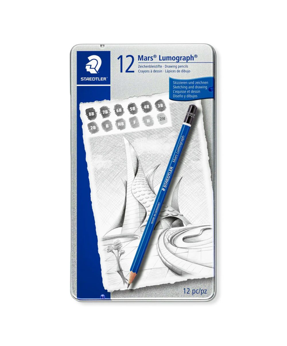 STAEDTLER MARS : LUMOGRAPH DRAWING PENCILS : SET OF 12 - Image 2