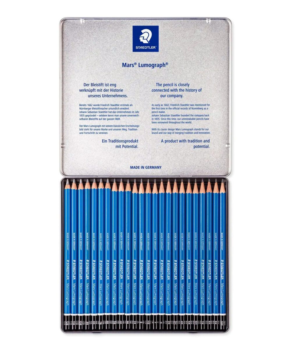 STAEDTLER MARS : LUMOGRAPH DRAWING PENCILS : SET OF 24
