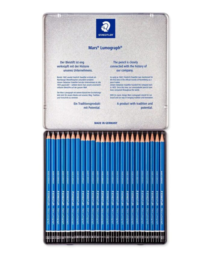 STAEDTLER MARS : LUMOGRAPH DRAWING PENCILS : SET OF 24