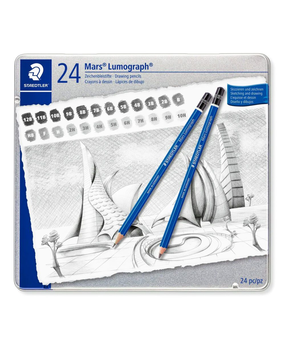 STAEDTLER MARS : LUMOGRAPH DRAWING PENCILS : SET OF 24 - Image 2
