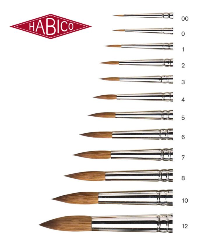 SABLON HABICO : WATER COLOR BRUSHES : SR 123