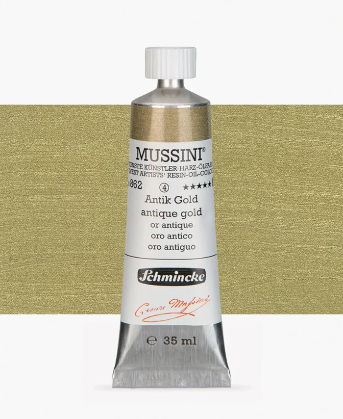 SCHMINCKE : MUSSINI OIL COLOR : ANTIQUE GOLD