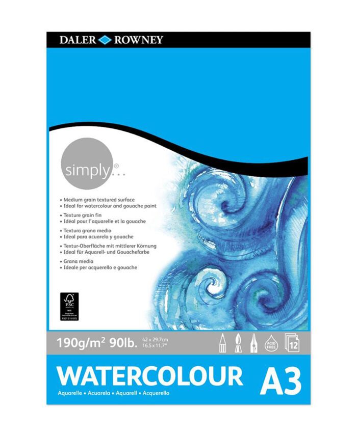 DALER ROWNEY : SIMPLY WATERCOLOUR PAD