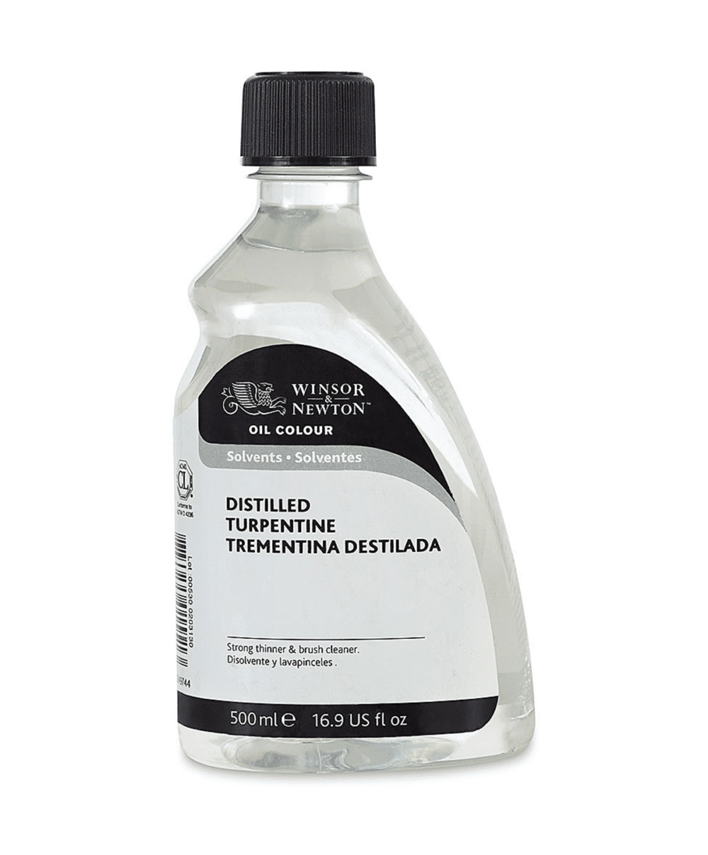 WINSOR AND NEWTON : DISTILLED TURPENTINE 500 ML
