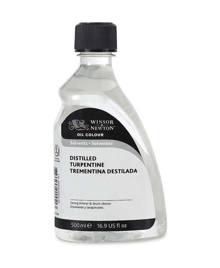 WINSOR AND NEWTON : DISTILLED TURPENTINE 500 ML