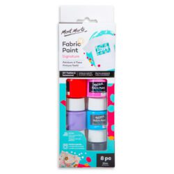 MONT MARTE : FABRIC PAINT SET : SIGNATURE 8PC X 20ML