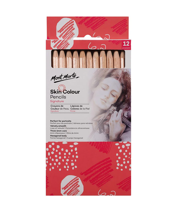 MONT MARTE : SKIN COLOUR PENCILS SIGNATURE 12PC