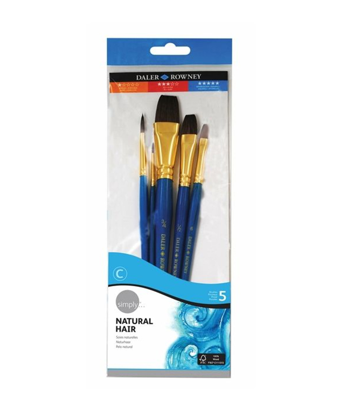 DALER ROWNEY : SIMPLY WATERCOLOUR NATURAL BRUSH