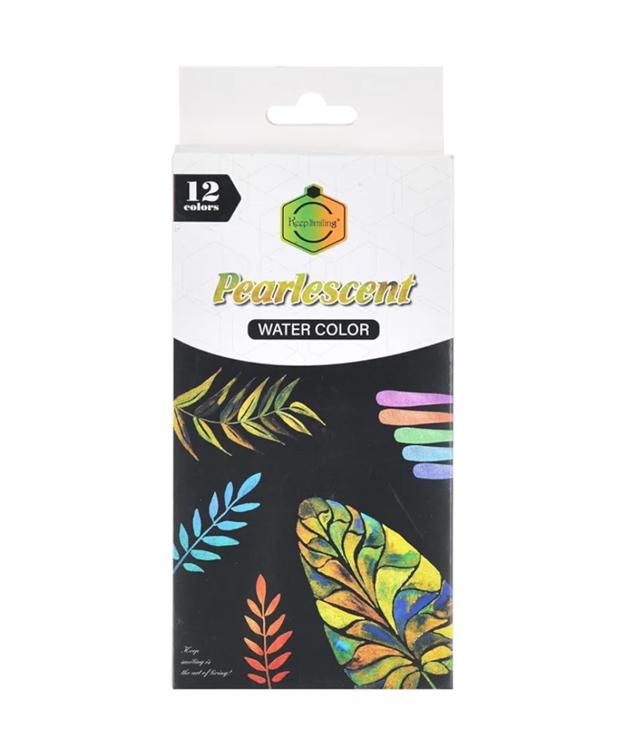 KEEP SMILING PEARLESCENT WATER COLOR PACK OF 12