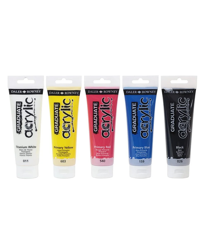 DALER ROWNEY : GRADUATE ACRYLIC PAINT 120ML : PROFESSIONALS