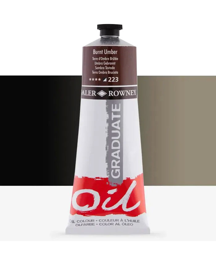 DALER ROWNEY : GRADUATE OIL PAINT TUBES 200mL : 42 OIL COLORS