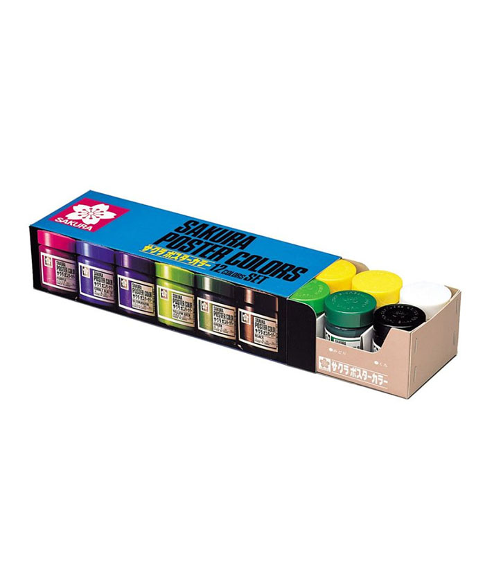 SAKURA : POSTER COLOR : 12 COLOR SET